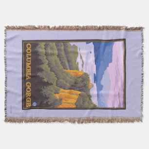 Columbia River Schlucht-Szene mit Kronen-Punkt Decke