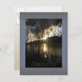 Columbia River Sunset Postkarten (Vorne/Hinten)