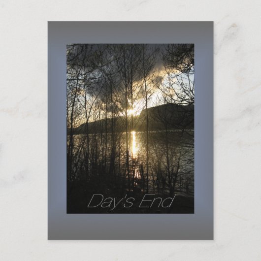 Columbia River Sunset Postkarten (Vorderseite)