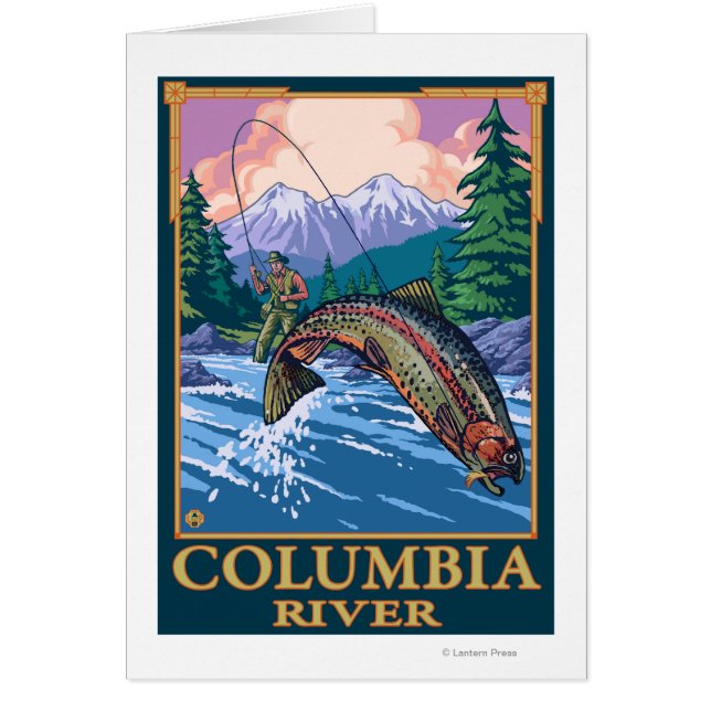 Columbia River, Washington Fly Fishing Scene (Vorne)