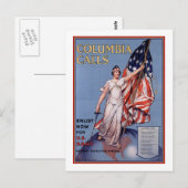 Columbia-Rufe Postkarte (Vorne/Hinten)