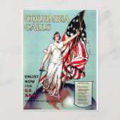 Columbia ruft postkarte (Vorderseite)