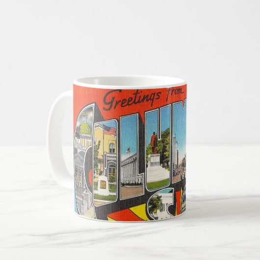 Columbia SC Begrüßung der Tasse (Vorderseite Links)