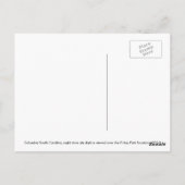 Columbia SC, City Skyline in der Nacht. Postkarte (Rückseite)