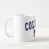 Columbia SC US-Flagge Kaffeetasse (Links)