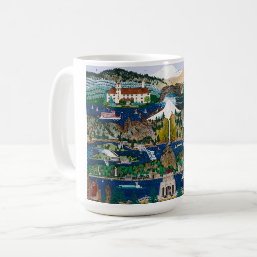 Columbia-Schlucht Kaffeetasse (Vorderseite Links)
