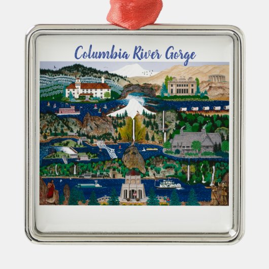 Columbia-Schlucht Ornament Aus Metall (Vorne)