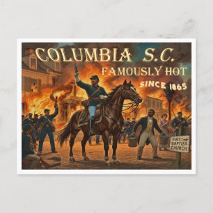 Columbia South Carolina, Berühmt Heiß Postkarte