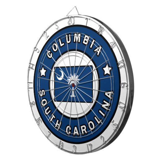 Columbia South Carolina Dartscheibe (Vorderseite rechts)