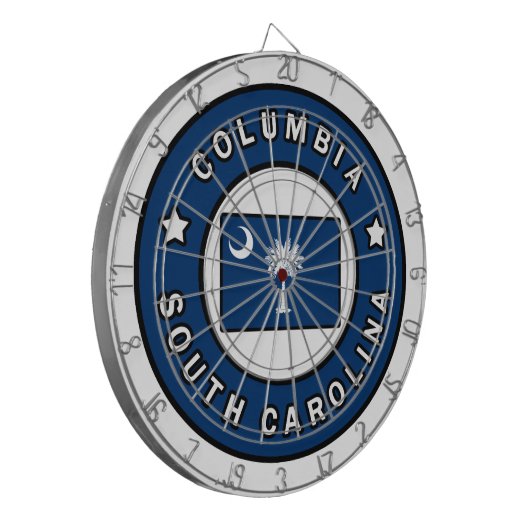 Columbia South Carolina Dartscheibe (Vorderseite Links)