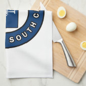 Columbia South Carolina Geschirrtuch (Viertel Falte)