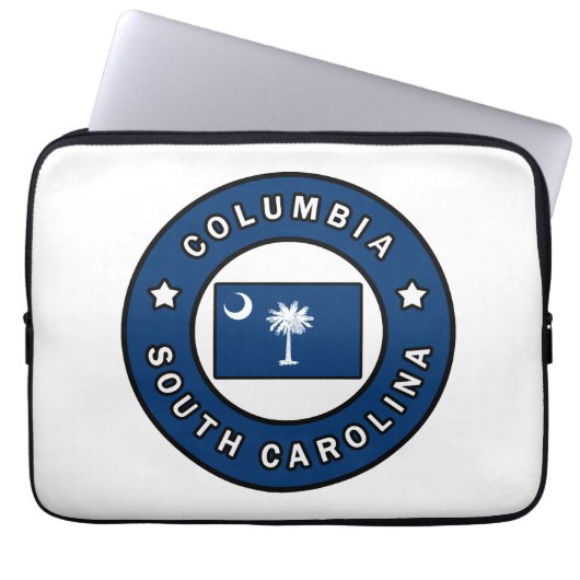 Columbia South Carolina Laptopschutzhülle (Vorderseite)