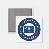 Columbia South Carolina Magnet (Vorderseite/Rückseite)