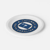 Columbia South Carolina Pappteller (Schrägansicht)