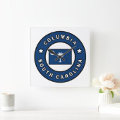 Columbia South Carolina Quadratische Wanduhr (Zuhause)