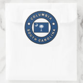 Columbia South Carolina Quadratischer Aufkleber (Tasche)