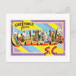 Columbia South Carolina SC Vintage Travel Postcard Postkarte