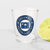Columbia South Carolina Schnapsglas (Vorderseite)