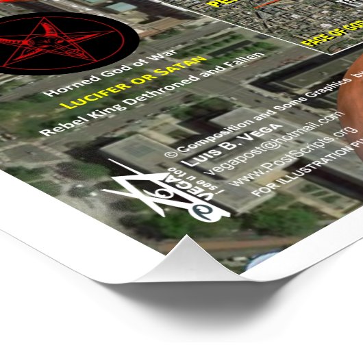 Columbia Star Map Poster (Ecke)