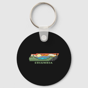 Columbia Tennessee Natur Outdoor Wandern Retro  Schlüsselanhänger