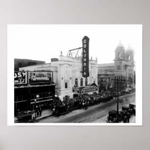 Columbia Theater, Eröffnungsabend (Matte Print) Poster