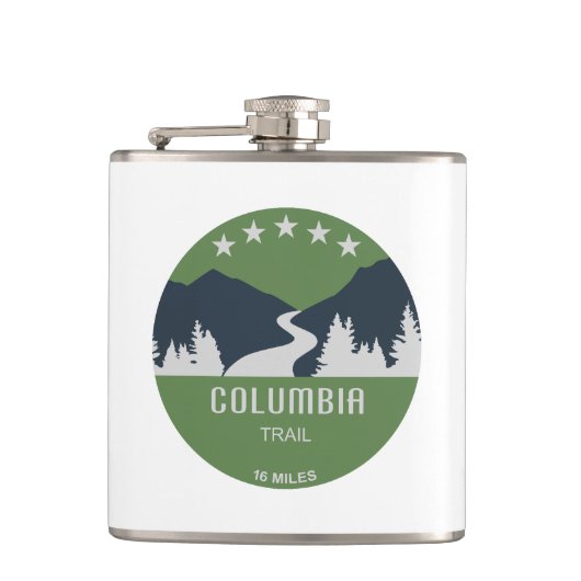 Columbia Trail New Jersey Flachmann (Vorderseite)
