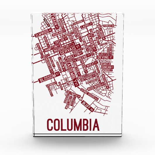 COLUMBIA Urban Blueprint Art Print Fotoblock (Vorderseite)