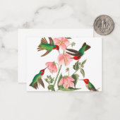 Columbian Humming von John James Audubon Mitteilungskarte (Vorderseite/Rückseite Beispiel)