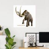 Columbian Mammoth Print Poster (Heimbüro)