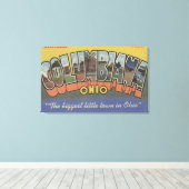 Columbiana, Ohio - Große Briefmarkenszenen Leinwanddruck (Insitu (Holzboden))