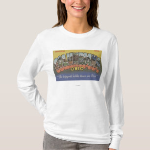 Columbiana, Ohio - große Buchstabe-Szenen T-Shirt