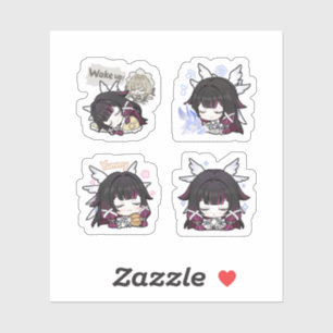 Columbina Genshin Impact 4er Stickerbogen Aufkleber