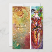 COLUMBINE, 16 . Geburtstag-Masquerade-Party, gelb Einladung (Rückseite)