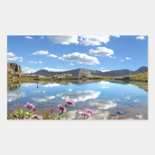 Columbine Basin - Weminuche Wilderness - Colorado Rechteckiger Aufkleber