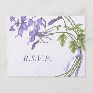 Columbine Bouquet 1 RSVP-Karten RSVP Karte
