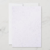 Columbine Bouquet 2 Einladungen für Hochzeiten (Rückseite)