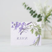 Columbine Bouquet 2 RSVP-Karten RSVP Karte (Stehend Vorderseite)