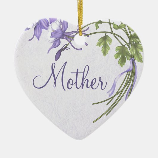 Columbine Bouquet Mutter Ornament (Vorne)