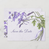 Columbine Bouquet Save the Date (Vorne/Hinten)