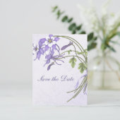 Columbine Bouquet Save the Date (Stehend Vorderseite)