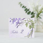 Columbine Bouquet Tischnummer (Postkarte) (Stehend Vorderseite)