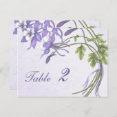 Columbine Bouquet Tischnummer (Postkarte) (Vorne/Hinten)