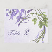 Columbine Bouquet Tischnummer (Postkarte) (Vorderseite)