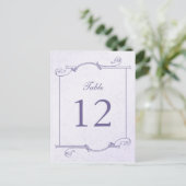 Columbine Bouquet Tischnummer (Postkarte) (Stehend Vorderseite)