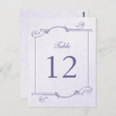 Columbine Bouquet Tischnummer (Postkarte) (Vorne/Hinten)