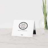 Columbine Hummingbird Thank You Card Dankeskarte (Rückseite)