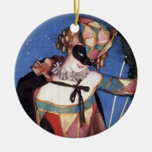 Columbine-Kreis-Verzierung Keramikornament
