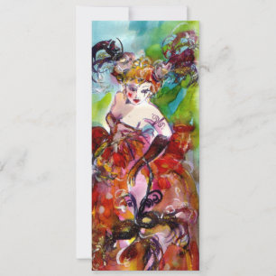 COLUMBINE, Mardi Gras, Sweet 16 Masquerade Party Einladung