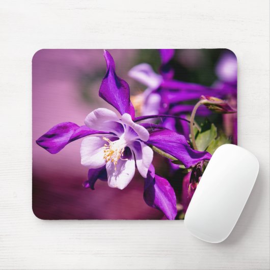 Columbine-Mausunterlage Mousepad (Mit Mouse)