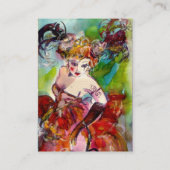 COLUMBINE / Mode-Designer, Darstellende Künste Visitenkarte (Rückseite)